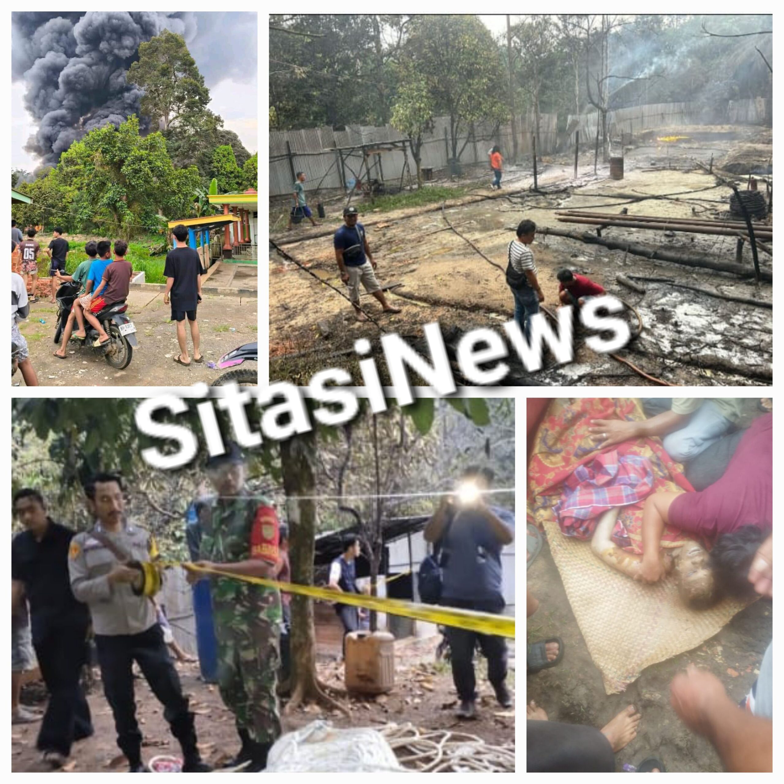 Kebakaran Kembali Terjadi Di Sumur Minyak Ilegal, Lima Warga Muba Alami Luka Bakar Serius